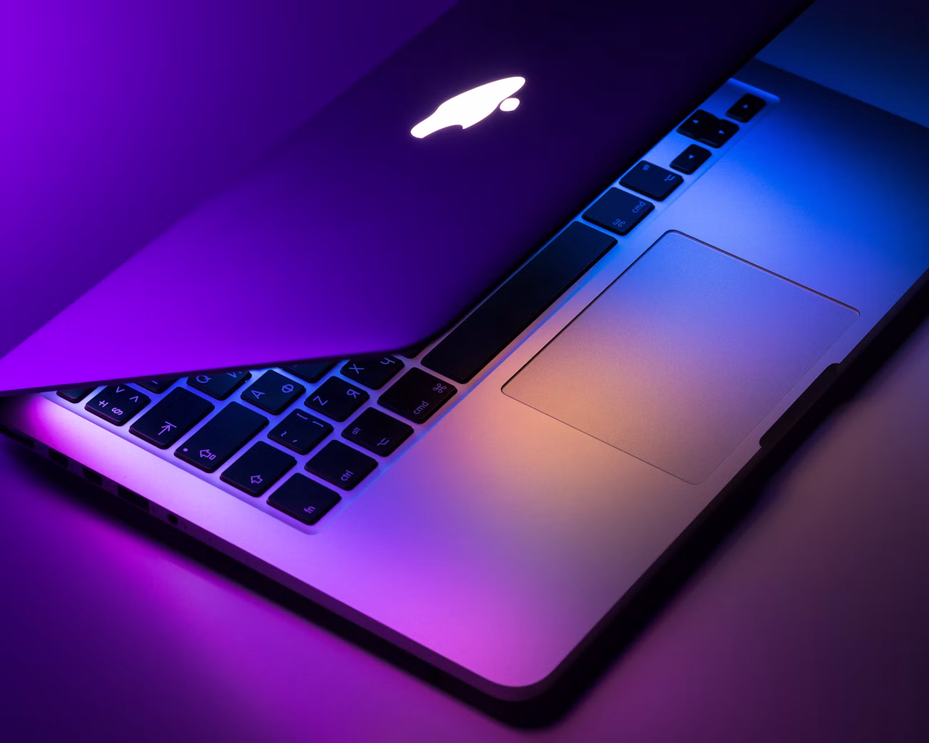 Apple devices on a desk